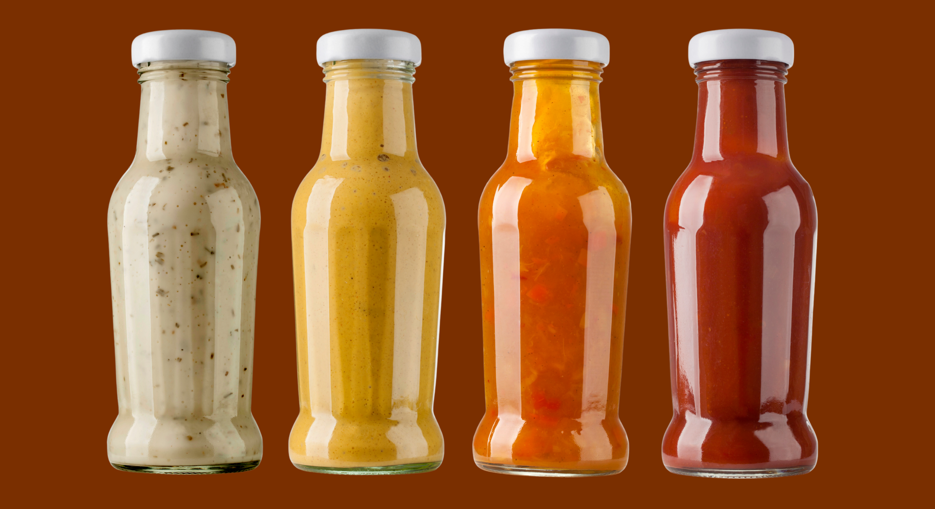 Homemade BBQ sauce stored in sealed glass jars
